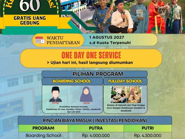 PENERIMAAN SANTRI BARU 2027/2028